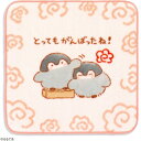 タオル美術館 コウペンちゃん とってもがんばったね タオルハンカチ(約25×25cm) ピンク