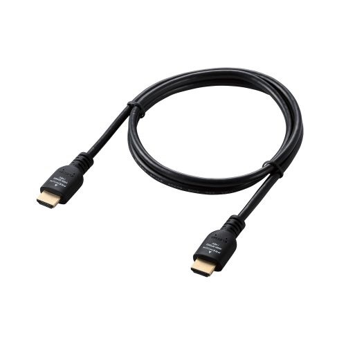 ELECOM｜エレコム 1m HDMIケーブル ブラック CAC-HDP10BK2 [1m /HDMI⇔HDMI /イーサネット対応]