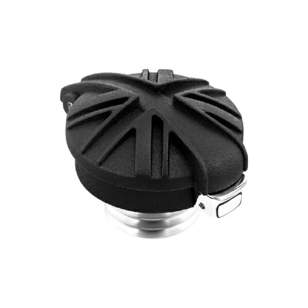 モートーン｜MOTONE CUSTOMS モンツァ タンクキャップ ユニオンジャック ブラック T100/T120 (02-25) SpeedTwin900 (16-24) Scrambler900 (06-25) NMX018+NMX003