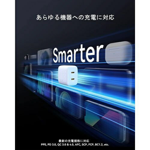 VOLTME｜ボルトミー Revo 20 デュオ ライト 20W Type-C 2ポート 充電器 ホワイト [...
