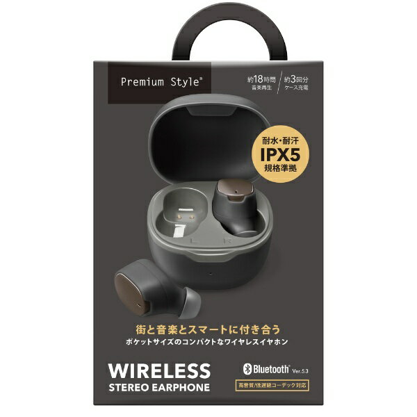 Premium Style イヤホンケース ブラック イヤホン用アクセサリー｜株式