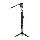 SIRUI|シルイ カーボンファイバー製4段一脚 S セット(油圧式雲台:VA-5X) ブラック P-424FS+VA-5X-JP [自立式 /4段 /ビデオ雲...