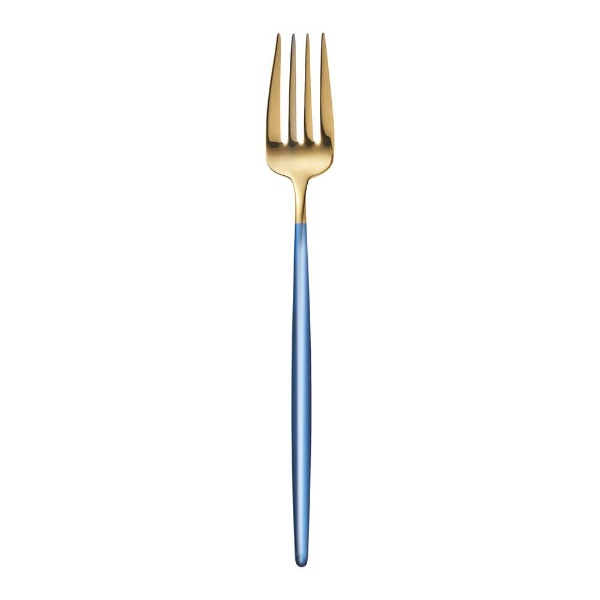 Cake Fork - イシガキ産業｜ISHIGAKI 18−8リンクス ブルーゴールド デザートフォーク OLV1305