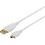 BUFFALOåХåե 1.0m USB2.0֥ AۢΡminiBۡʥۥ磻ȡˡBSUAMNSM210WHrb_ cable_cpn