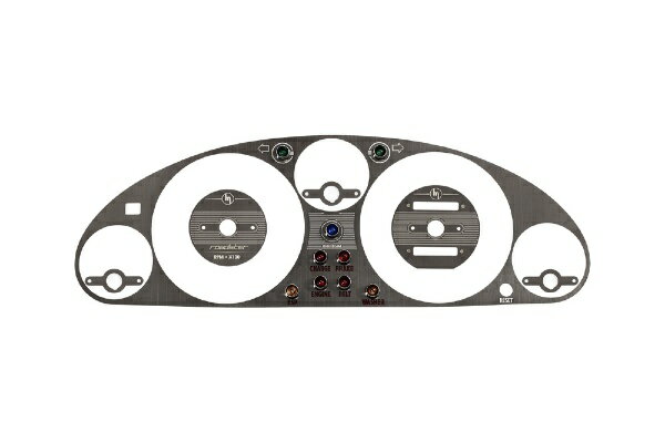 ジャスパフォーマンス｜Jass Performance メーターパネル（クラスターベゼル） ヴィンテージスタイル ブラックステンレスヘアライン NA8ロードスター ブラックステンレスヘアライン JP-2119