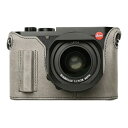 Mr.Stone|ミスターストーン 【受注生産】Mr.Stone LEICA Q3 専用本革ボディケース グリップ付 ヴィンテージ ディープグレー
