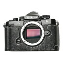 Mr.Stone|ミスターストーン 【受注生産】Mr.Stone Nikon Zf 専用 本革 ボディケース クラシック・ブラック/ホワイトステッチ