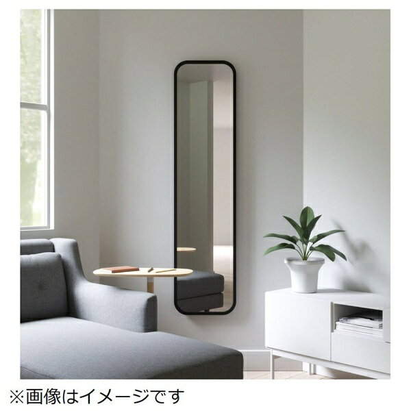 【エントリーで最大全額ポイント還元|7/5まで】 UMBRA|アンブラ ハブラーニングミラー157x37cmブラック UMBRA [3]