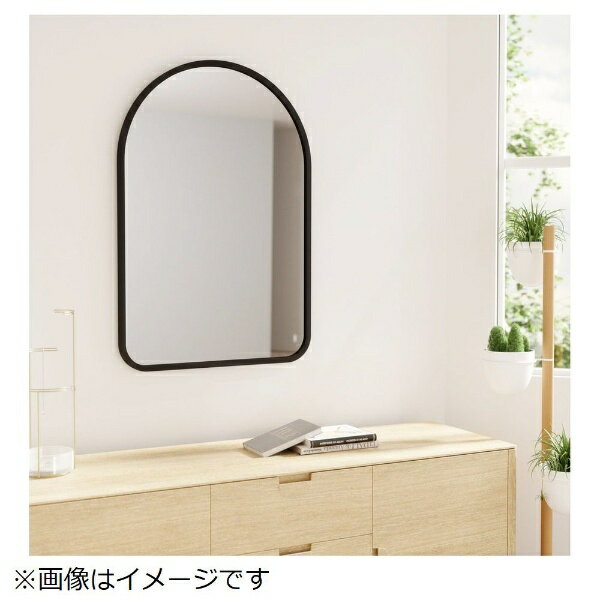 【エントリー2倍|対象ユーザー限定(2/10迄)】 UMBRA|アンブラ ハブアーチドミラー61x91cmブラック UMBRA [2]