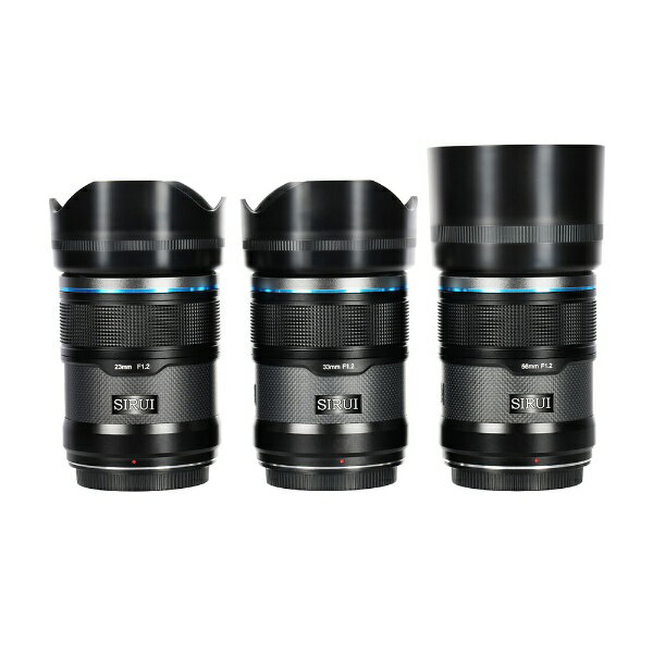 富士FILM - SIRUI｜シルイ オートフォーカスレンズ F1.2 APS-C 3本セット X/ブラック ブラック AS-3S-XB-JP [FUJIFILM X /単焦点レンズ]