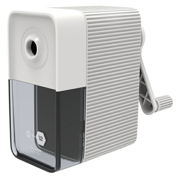 ナカバヤシ｜Nakabayashi 太い鉛筆も削れる手動鉛筆削り ホワイト DPS-H501WH