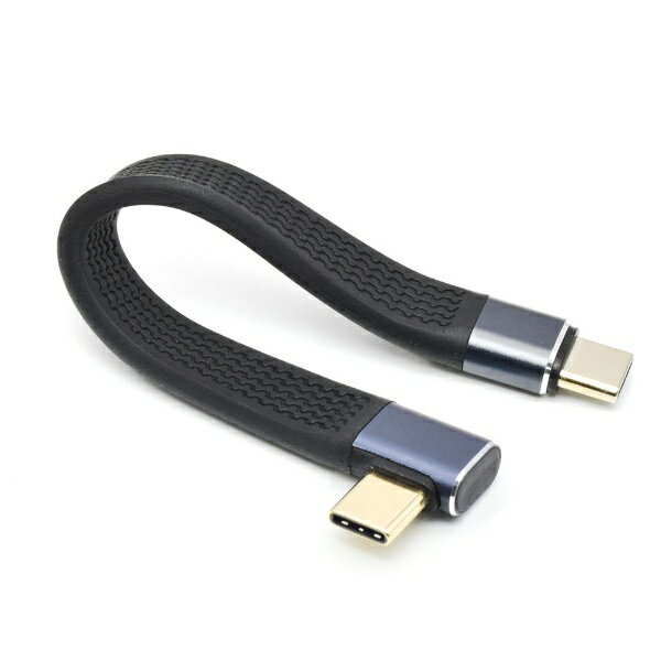 日本トラストテクノロジー｜JTT USB-C ⇔ USB-Cケーブル  直角L型FLAT ブラック TCTCSC-LR-FLAT 