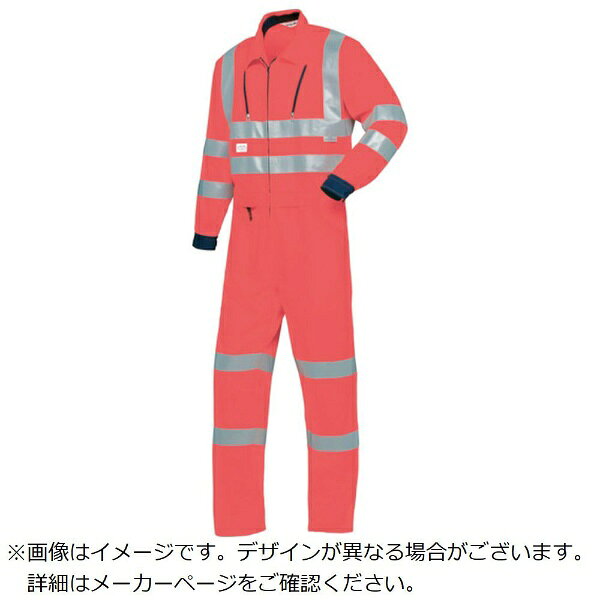 ■JIS T8127クラス3に適合した反射型腰割れ式つなぎ服です。【用途】・夜間の工事現場や飛行場の整備スタッフ、他。【仕様】・色： レッド・サイズ： 3L・身長（cm）： 177〜182・胸囲（cm）： 126・ウエスト（cm）： 110・肩幅（cm）： 52・股下（cm）： 80・袖丈（cm）： 62・適合身長（cm）： 177〜182・JIS T8127 クラス3適合【材質／仕上】・ポリエステル100％