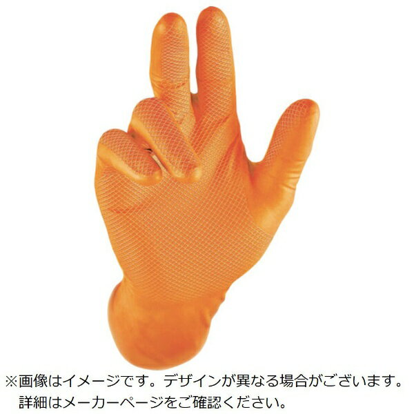 原田産業｜HARADA ハラダ　グリッパーズグローブ　オレンジ　M（50枚入）(3.0)
