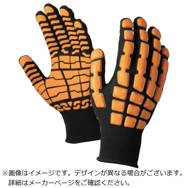 ■手甲にある衝撃吸収セルが、打ち損じや挟み込みなどの衝撃を軽減します。■伸縮性があるので、指にぴったりフィットします。【仕様】・色： オレンジ・サイズ： M・全長（cm）： 21.5・手のひら周り（cm）： 20.0・中指長さ（cm）： 7.5・厚さ（mm）： ※・厚さ： 4mm・15ゲージ編【材質／仕上】・手袋部： ポリエステル95％、ポリウレタン5％・すべり止め部： 天然ゴム