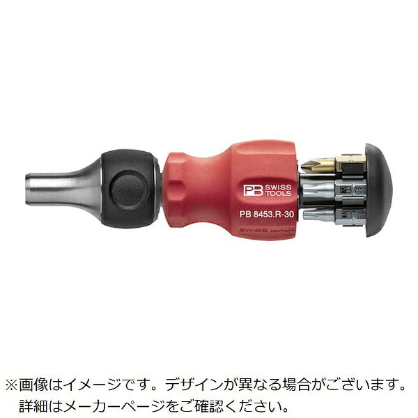 ■ラチェット式で作業負担を減らせます。■グリップエンドにビット6本が収納可能です。【仕様】・軸長（mm）： 30・先端マグネット： 有り・セット内容（点）： 6・差込角（mm）： 6.35【材質／仕上】・軸： 特殊鋼　グリップ： ポリプロピレン、エラストマー素材【セット内容／付属品】・［［＋］］1、2、［［−］］5.5×0.8、トルクスT15、T20、T25