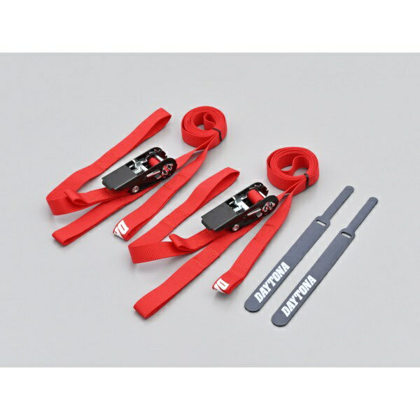 デイトナ｜DAYTONA ラッシングベルト シリーズ タイプ：ラチェット/ループ レッド 42067