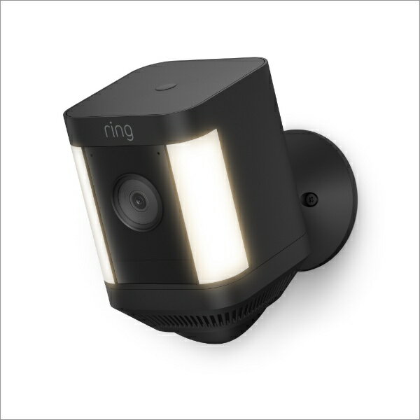 Amazon｜アマゾン Ring Spotlight Cam Plus Battery (リング スポットライトカム プラス バッテリーモデル) センサーライト付き屋外カメラ - ブラック B09MSQG8L1 