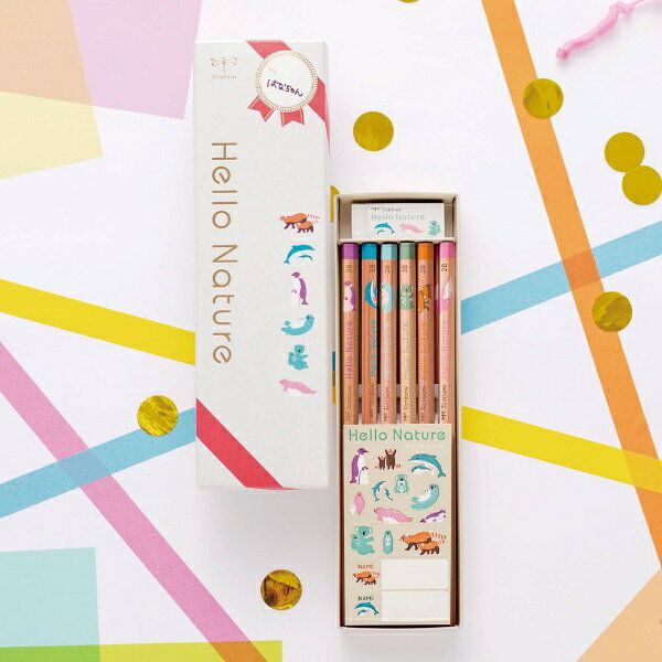 トンボ鉛筆｜Tombow かきかた鉛筆 ギフト用鉛筆セット Hello Nature(ハローネイチ...