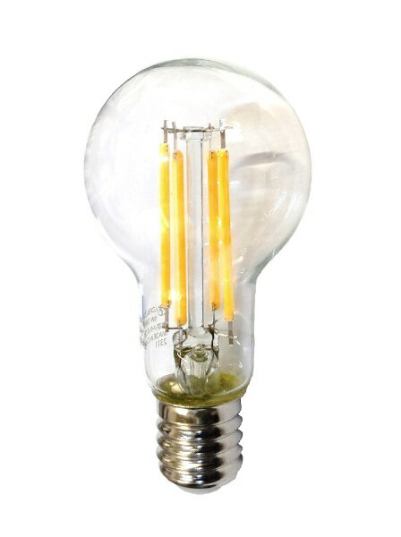 東京メタル｜TOME 50W相当 LEDフィラメント ミニクリプトン型電球 クリア E17 調光タイプ LDF6LCD50E17TM [E17 /一般電球形 /50W相当 /電球色 /1個 /全方向タイプ]