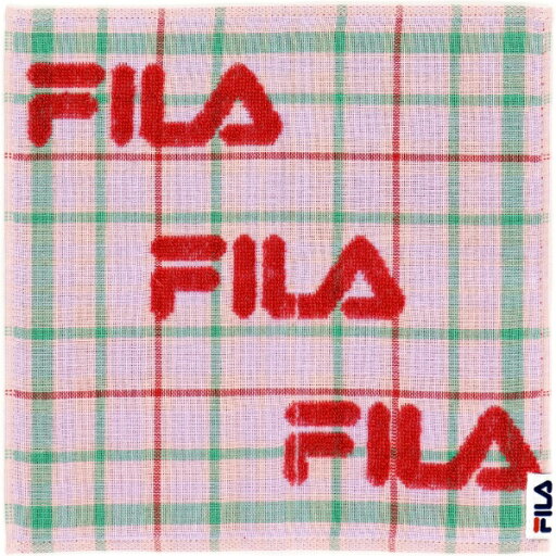 タオル美術館 FILA(フィラ)ロゴチェック タオルハンカチ(約25×25cm) パープル タオル美術館 FILA(フィラ)ロゴチェック タオルハンカチ(約25×25cm) パープル