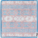 タオル美術館|Towel Art Museum FILA(フィラ)ノルディック タオルハンカチ(約25×25cm) ピンク