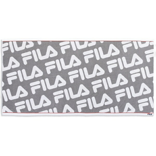 Body Towels - タオル美術館｜Towel Art Museum FILA（フィラ）総柄 ボディタオル（約70×140cm） グレー