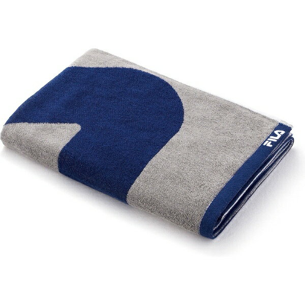 タオル美術館 FILA（フィラ）ワンポイント ボディタオル（約70×140cm） ネイビー