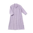 タオル美術館 cococi beauty シャルロット ガーゼシャツワンピース Mサイズ ラベンダー