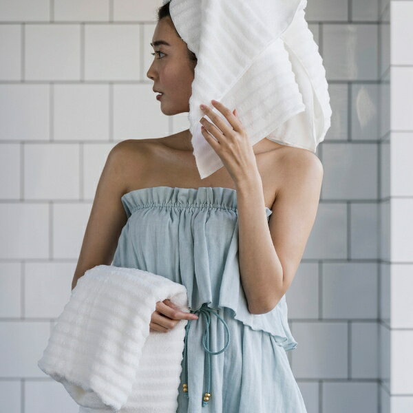 タオル美術館｜Towel Art Museum cococi beauty シャルロット ガーゼラッフルバスドレス Lサイズ グリーン