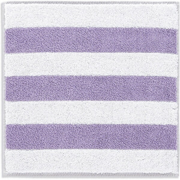 タオル美術館｜Towel Art Museum MiRAi ボーダー タオルハンカチ（約25×25cm） ホワイト