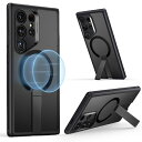 イーエスアール|ESR Galaxy S24 Ultra対応 キックスタンド付き マグネットケース ESR Frosted Black ESRBoostFlic...