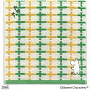 タオル美術館 MOOMIN(ムーミン)万歳 タオルハンカチ(約25×25cm) グリーン