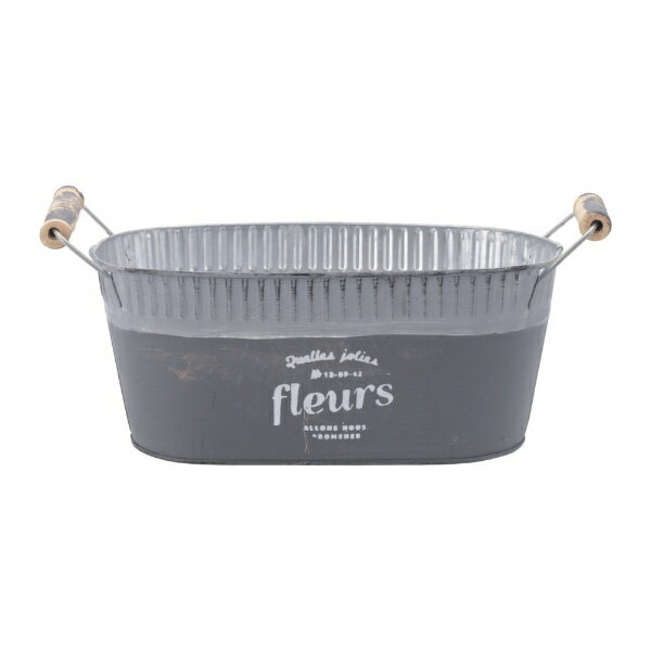 不二貿易｜Fuji Boeki ブリキバケツ アベル オーバル GY グレー