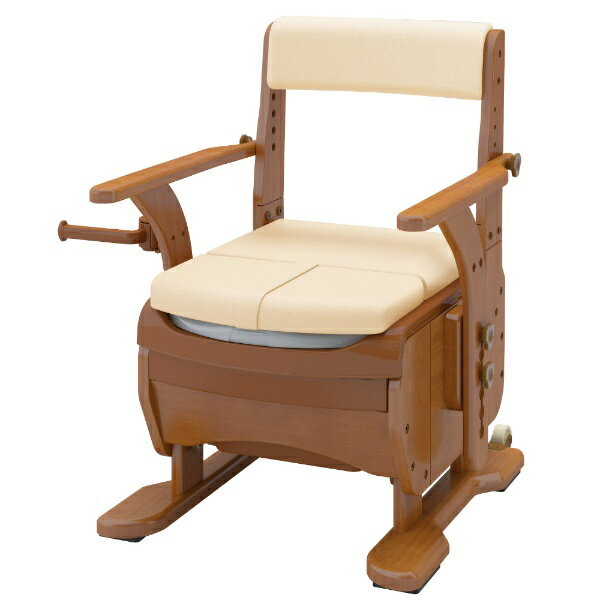 アロン化成｜ARONKASEI ポータブルトイレ 家具調セレクトRノーマルワイド 【暖房便座・快適脱臭】