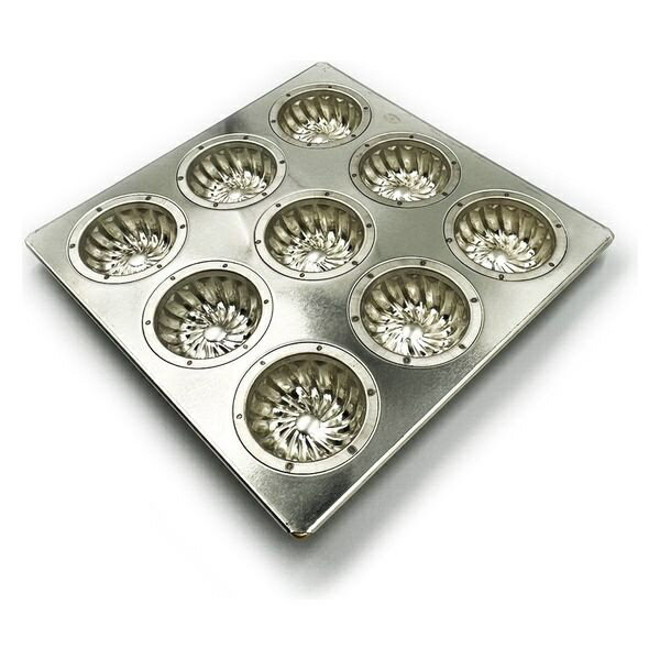 松永製作所 87 シルバ-プティクグロフ天板9P シルバー MS187 3