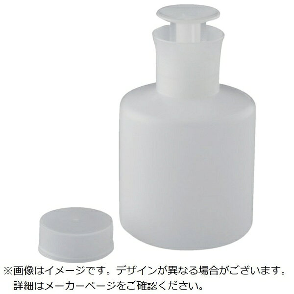 ■軽くワンプッシュするだけで受け皿へ一定量の液体が吐出されます。■吐出部には簡易ロック機能を設けているため、使用しない時はロックをかけることができる「万が一」を防ぎます。【仕様】・高さ（mm）： 154・吐出量（ml）： 0.5・キャップ： あり・外径（mm）： φ90・容量（ml）： 500・タイプ： 丸型・ボトル部口径（mm）： φ24・使用温度範囲（℃）： 0〜75・目盛無し・半透明【材質／仕上】・本体： HDPE・ヘッド部： PP.PE.SUS