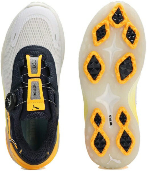 プーマ｜PUMA ゴルフシューズ シャドウキャットニトロ WMNS ディスク PUMA White-Deep Navy-Sun Stream 31083307 [レディース /24.5cm]