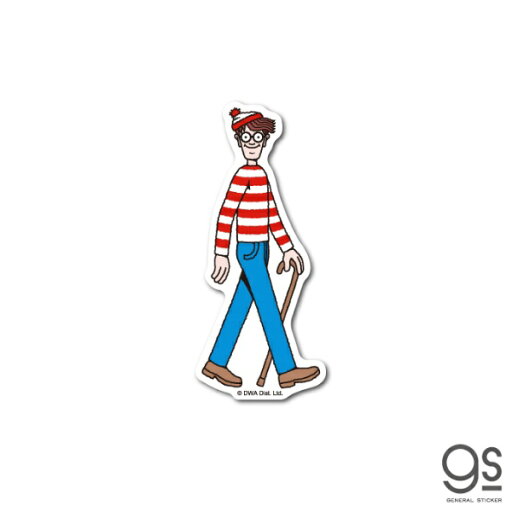 ゼネラルステッカー|GENERAL STICKER ウォーリー ダイカットミニステッカー 右向き WL-001 ゼネラルステッカー|GENERAL STICKER ウォーリー ダイカットミニステッカー 右向き WL-001