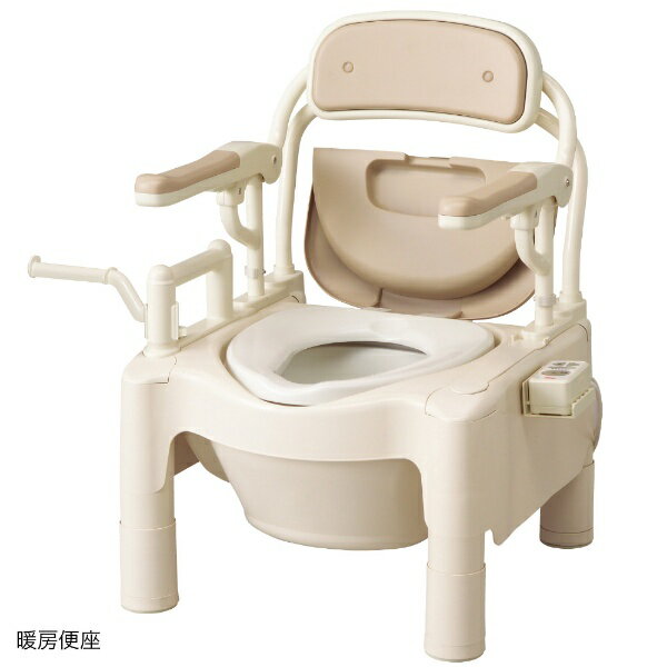 アロン化成｜ARONKASEI ポータブルトイレ ポータブルトイレFX-CPはねあげ 【暖房便座・快適脱臭】トランスファーボード付