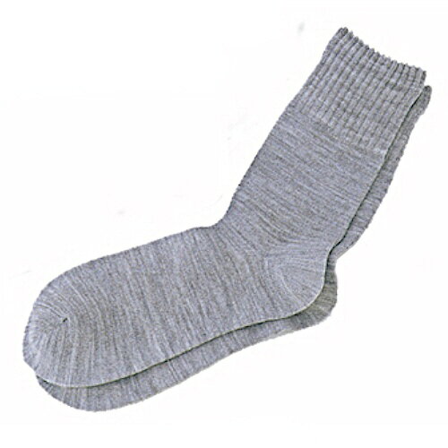 神戸生絲｜KOBE KIITO 靴下 5111Hゴム無しソックス 紳士 毛混 【秋・冬】 グレー