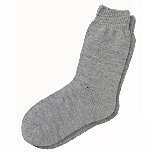 神戸生絲｜KOBE KIITO 靴下 5693超ゆったり大きなソックス 紳士 むくみ用 特大サイズ 毛混 【秋・冬】 グレー