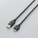 エレコム｜ELECOM 2.0m USB3.0ケーブル 【A】⇔【microB】3重シールドケーブル（ブラック）　USB3-AMB20BK【rb_ cable_cpn】