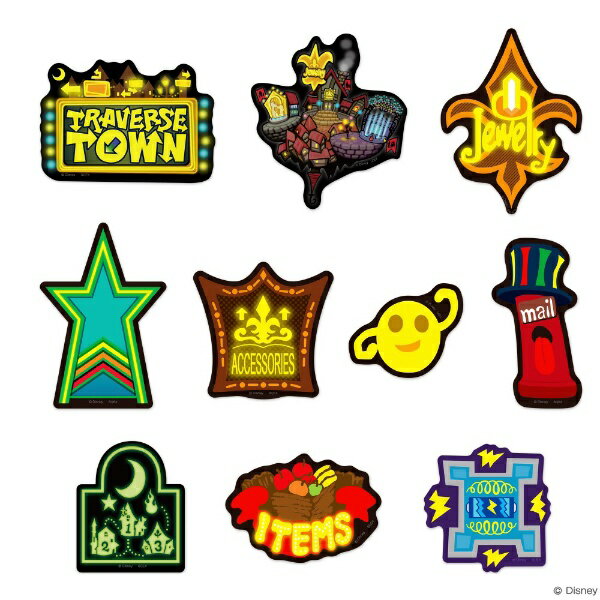 SQUARE ENIX｜スクウェアエニックス キングダム ハーツ / ステーショナリー ステッカーセット トラヴァースタウン