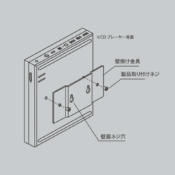 km5�å�������ե����� CD�ץ졼�䡼�ѡ�Wall Mount �ɳݤ����������꡼ WM-001