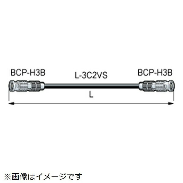 CANARE｜カナレ電気 3m BNCケーブル（はんだ式） BNC（オス）- BNC（オス） 黒 DH3C03-S [3.0m]