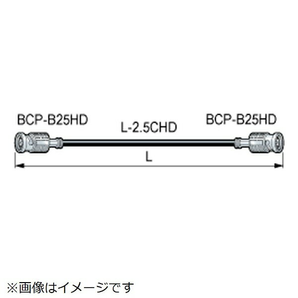 CANARE|カナレ電気 10m BNCケーブル(圧着式) 発泡絶縁体 BNC(オス)- BNC(オス) 黒 D2.5HDC10E