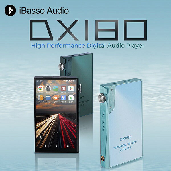 iBasso Audio｜アイバッソオーディオ ハイレゾポータブルプレイヤー Black DX180Bl...