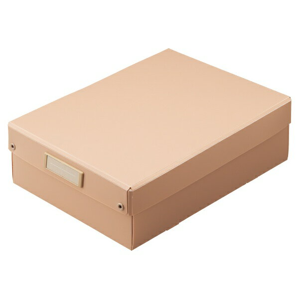 リヒトラブ｜LIHIT LAB. Roomy　折りたたみボックス　浅型 A4 ピンク A795-12