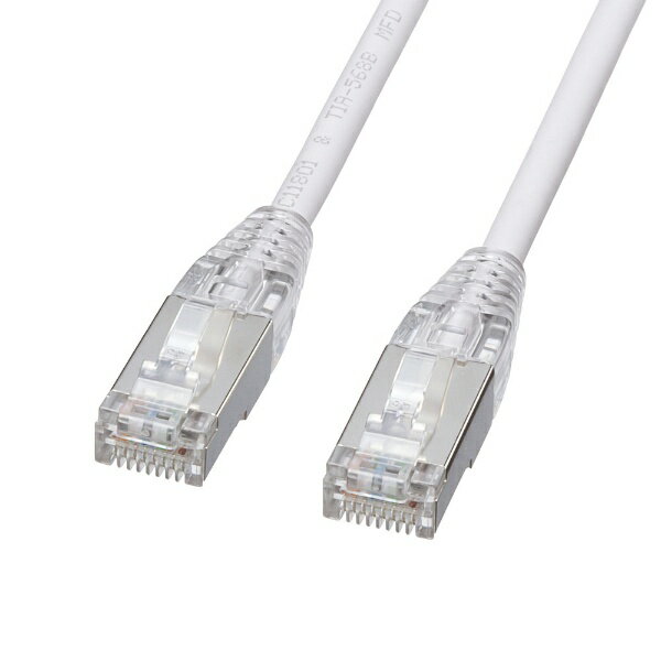 ����掠�ץ饤��SANWA SUPPLY LAN�����֥� �ۥ磻�� KB-SL5STPS-02W [2m /���ƥ��꡼5e /�����]